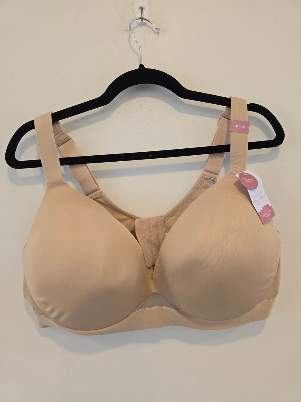 NWT Cacique Lightly Lined Plunge Nude size 42DDD
